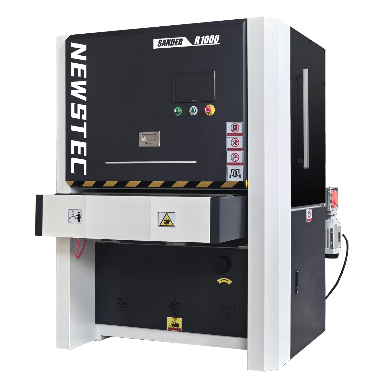 Compact single-phase metal sander suitable for personal workshops
